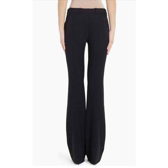 Alexander McQueen Leaf Crepe Slim Bootcut Pants in Black IT 36 XS - Picture 5 of 7